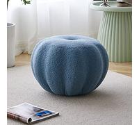 Makeup Chair Ottoman, Fluffy Fabric Footstool for Living Room, Extra Seating Option, Versatile Footrest for Under Desk