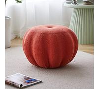 Makeup Chair Ottoman, Fluffy Fabric Footstool for Living Room, Extra Seating Option, Versatile Footrest for Under Desk