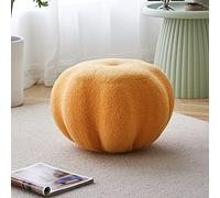 Makeup Chair Ottoman, Fluffy Fabric Footstool for Living Room, Extra Seating Option, Versatile Footrest for Under Desk