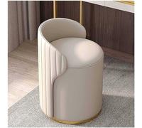 Makeup Chair with Backrest, Soft Padded Leather Stool for Home Vanity, Stylish Dining Chairs for Living Room & Bedroom, Perfect Dressing Table Seating