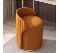 Makeup Chair with Backrest Soft Padded Leather Stool for Vanity Living Room Bedroom & Dining Room Compact & Comfortable Design for Beauty & Home Use