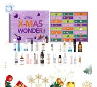 Makeup Christmas Countdown Calendar Tightening Moisturizing Facial Skincare | 24 Days Christmas Cosmetics Countdown for Women, Teen Girls, Holiday