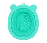 Makeup Cleaning Bowl | Bear Shape Cosmetic Brushes Holder Cleaning Tool - Portable Makeup Brush Cleaner Mat, Silicone Makeup Brush Cleaning Pad for Makeup Brushes, Cleaning