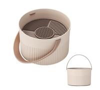 Makeup Cleaning Container For Worktop Wash Bowl- For Makeup Brushes, Silicone Brush Cleaning Cover | Drip Cream