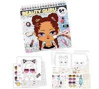 Makeup Coloring Book Set - Girls Makeup Coloring Book | Kids Fashion Activity Toy: Includes Stickers, 20 Bleed Proof Pages: Fun Port