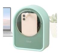 Makeup Cotton Pad Holder, Portable Holder, Dustproof, Transparent Cosmetic Case, Portable Cotton Bud Case, Wall Mounted Makeup Box for Lipsticks, Makeup Brushes