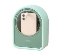 Makeup Cotton Pad Holder, Portable Holder - Transparent Dustproof Cosmetic Organiser | Wall Mounted Makeup Box, Multifunctional Stationery Holder for Makeup Brushes