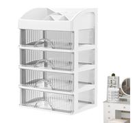 Makeup Desk Drawer - Multifunctional PP Drawer,Tabletop Storage Station,Cosmetics Jewelry Cabinet With Clear Layered Drawers And Sturdy Material | Office Desk Organizer For Stationery Home School Work