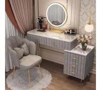 Makeup Desk with 5 Drawers Charging Station Stylish Dressing Table for Girls Modern Vanity Table Without Mirror Makeup
