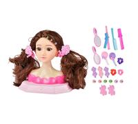 Makeup Doll Head Toy - Deluxe Girl's Colorful Makeup Hair Styling Kit, Complete Pretend Play Playset With Accessories Tools Set | Creative Styling Toy For Children's Day Thanksgiving Birthday Christma