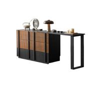 Makeup Dressing Table Set - Solid Wood Vanity Desk with Storage Cabinet & Mirror - Elegant French Corner Dresser for Home Decor