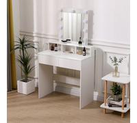 Makeup Dressing Table with Lighted Mirror