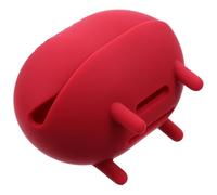 Makeup Egg Storage Case Silicone Portable Air Vent Design Red | Cosmetic Sponges and Beauty Eggs, Lightweight No Smell, Lovely Style for Home Living Room Use