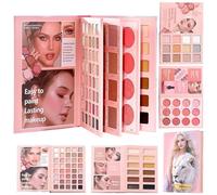 Makeup Eye Shadow,Book-Shaped Blush Eyeshadow Pallet,Blush Eye Shadow Powder | for Daily Commutes Dating School Traveling Parties Dinners Carnivals Girlfriend Wife Friend Sister