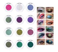 Makeup Eye Shadow Single,Women Shimmer Makeup Eye Shadow Single Buildable - Eyeshadow Single Makeup for Picnics, Weddings, Evening Parties