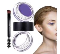 Makeup Eyebrow Pomade - Makeup Brow Pomade with 2-in-1 Brush - Long-Lasting Highly Pigmented Cosmetics for Stage Travel Wedding