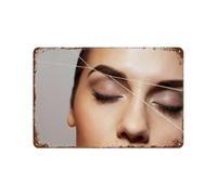 Makeup Eyebrow Tattoo Beauty Poster Canvas Wall Art Poster For Room Aesthetic And Decor Wall Decor Art Metal Tin Poster Modern Home Decor Art Home Bar Shop Decorations Vintage Sign 20x30cm