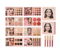 Makeup Eyeshadow 8 Sided Highlighter Blush Set | Multifunctional Makeup Palette for Girls Wife Girlfriend Mum Friends Home Office Travel Birthday