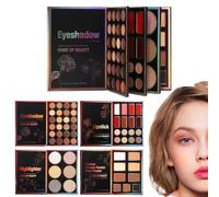 Makeup Eyeshadow Palette - 55-Color Matte Powder & Pearlescent Glow Pigments, Blendable Long-Wear Texture, Multi-Look Styling, Smooth Application & High Color Payoff, Beauty Palette