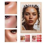 Makeup Eyeshadow Palette | Book Design Eyeshadow Palettes | High Pigmented Waterproof Natural Highlighter Glitter for Women Girls Mother Wife Friends Family