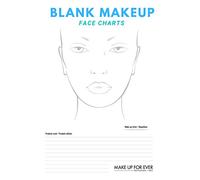 Makeup face chart: ( Blank Makeup Face Chart ) Standard - 40 pages