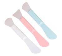 Makeup facial mask tool double head silicone brush blade facial mask stick facial mask brush soft head, stir and apply facial scraper