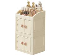 Makeup for Dressing Table - Stackable 3-Tier Cosmetic Storage Stand, Skincare and Perfume Holder, Clear Desktop Display for Girls and Women | Space Saving, a, see description, See