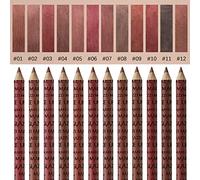 Makeup Forever Lip Liner Wherever Walnut 12 Color Fine Lip Liner Eyeliner Set Lasting Easy Coloring Lipstick Lipliner Easy For Beginners To Use High Shade Velvet Mist Face Lipstick (Pink, One Size)