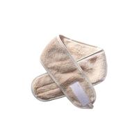 Makeup Hair Band 1Pc Soft Toweling Hair Accessories Girls Headbands For Face Washing Bath Makeup Band Women Adjustable SPA Facial Headband(Khaki)