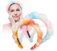 Makeup Headband Women Spa Headbands Sponge Padded Soft Terry Towel Cloth Hair Band for Skincare Makeup Removal,Face Washing 2pack