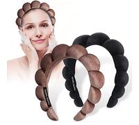 Makeup Headband Women Spa Headbands Sponge Padded Soft Terry Towel Cloth Hair Band for Skincare Makeup Removal,Face Washing 2pack