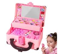 Makeup Kit for Girls | Cosmetic Toys - Children's Royal Makeup Case, for Pretend Play Beginners Interpreting Roles Birthday and Room Games
