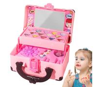 Makeup Kit for Girls, Imitation Set with Lipstick and Shadows | with Cosmetic Set Case for Children, Costume Parties, Performances, Photo Props and Interior Play