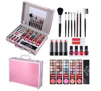 Makeup Kit Set, Beauty Starter Collection, Waterproof Cosmetic Tools, Beginner-Friendly Design, Package, Ideal for Teen Girls and Women Starting Makeup
