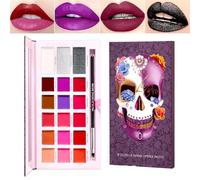 Makeup Lip Palette, 18-Color Moisturizing Lipstick Kit for Women, 76 inches Long-Lasting Creamy Lip Color with Soft Texture, Portable Girlfriend Cosmetic Gift for Parties, Dating, Costumes