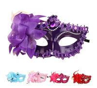 Makeup Mask Carnival Flower Venetian Masquerade Masks Rhinestones Deecorations Mardi Gras Venetian Mask SexyVenetian Carnival Masks Solid Color Classic Mardi GrasMask for Women