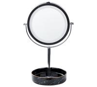 Makeup Mirror LED SAVOIE Black/ Silver