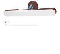 Makeup Mirror Lights Stick On Mirror, 4000mAH Rechargeable Battery Operated Dressing Table Lights, Touch Make Up Vanity Light, Screw-Free Portable LED Lamp Bathroom Lighting USB Light (Walnut)
