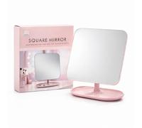 Makeup Mirror Premium Tabletop Swivel Crystal Clear Cosmetic Beauty Tray Square Mirror Glass Lightweight Ideal Dressing Table Re Fix Travel Use Minimalist Daily Routine Multipurpose Vanity Mirror(1pk)