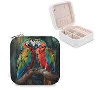 Makeup Mirror, Two Colored Parrots Printed Makeup Mirror,portable Makeup Mirror,durable Makeup Mirror,office Makeup Mirror