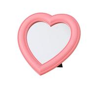 Makeup Mirror Vanity Mirror Desk Cosmetic Mirror Heart Shape Mirror for Women Ladies Girls Pink Vanity Mirror
