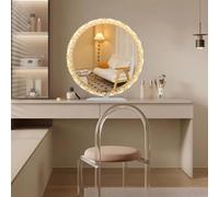 Makeup Mirror with 3 Lighting Modes, Vanity Mirror with Lights, Dressing Table Mirror with Touch Sensor, Hollywood Vanity Mirror for Makeup for Women Bedroom (White, 40cm/15.75in)