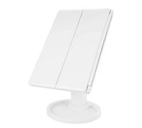 Makeup Mirror With Led Light, Tri-Fold Vanity Mirror 1X/2X/3X/10X Make Up Mirror