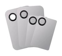 Makeup Mixing Palette 5 Set Makeup Mixing Palette Stainless Steel Foundation Lipstick Eye Shadow Mixer(S-Square)