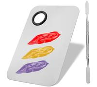 Makeup Mixing Palette - Make-up Palette Blending Palettes with Tool for Mixing Foundation Silver