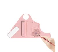 Makeup Mixing Tray | Silicone Hand Palette Foundation Mixing Pigment, Makeup Brush Storage,Portable Makeup Palette, Adjustable Wristband for Women Men Professional