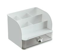 Makeup Organiser - Vanity Makeup Organiser Box | Makeup Organizer With Drawers | Cosmetic Brushes Storage Holder | Desk Pen Holder Storage Case | Stationary Storage Box With Drawers For Skin Care