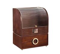 Makeup Organizer 3-Layer Desktop Cosmetic Storage Box Make Up Organizer, Solid Wood Separation Dressing Table Makeup, Luxury Beauty Case