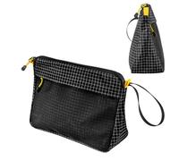 Makeup Organizer Bag - Large Toiletry Case, Soft-Shell Pouch with Divided Interior and Carry Handle | Stylish Cosmetic Storage, Daily Kit, Neat Bathroom Use Near Sink or Vanity A