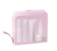 Makeup Organizer Bag | Parallel Makeup Bag | Waterproof Large Capacity Organizer Storage with Compartments Portable Case for Women Men Brush Toiletries Camping Business Trip Hotel